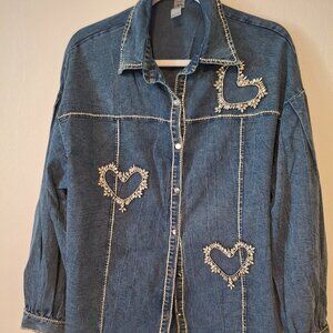 Denim blouse